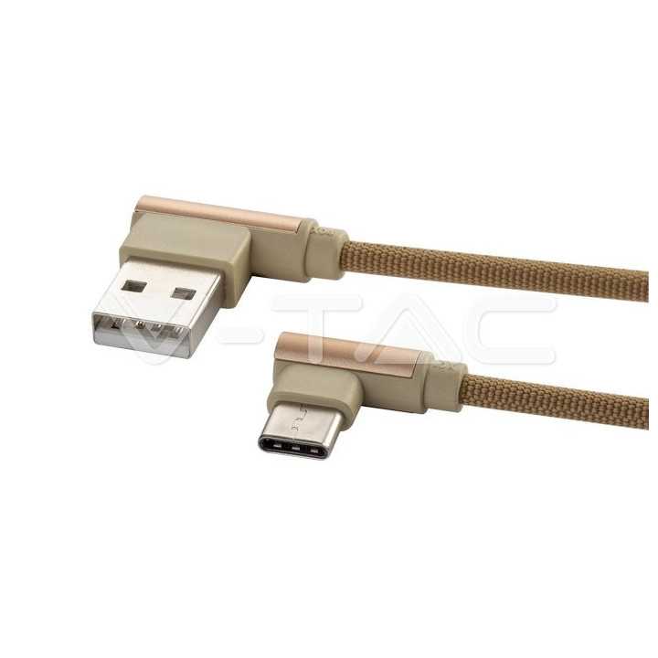 Cablu USB Type C 1m DIAMOND EDITION auriu V-TAC