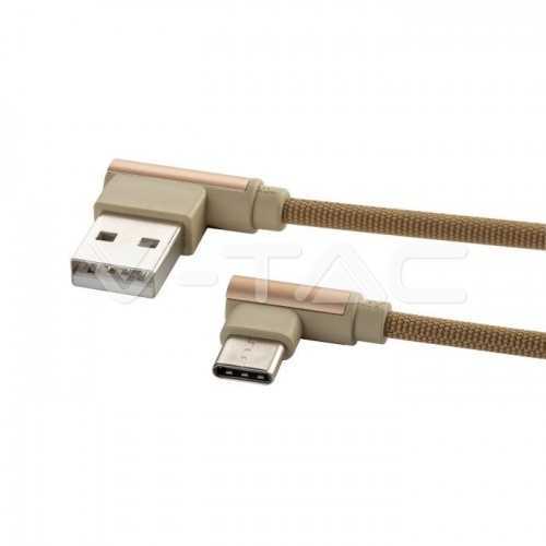 Cablu USB Type C 1m DIAMOND EDITION auriu V-TAC