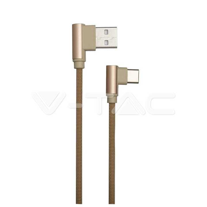 Cablu USB Type C 1m DIAMOND EDITION auriu V-TAC