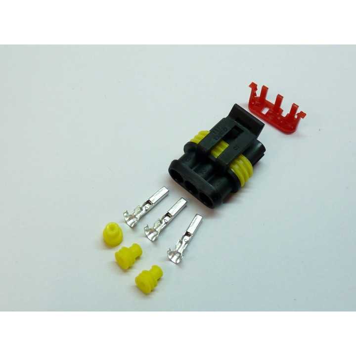Mufa mama 3 pini Superseal 1.5 IP67 TE Connectivity 282087-1
