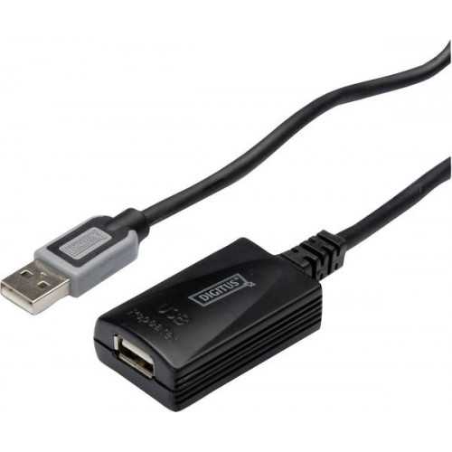 Repeater USB 2.0 USB A soclu - USB A mufa 5m DIGITUS DA-70130-4