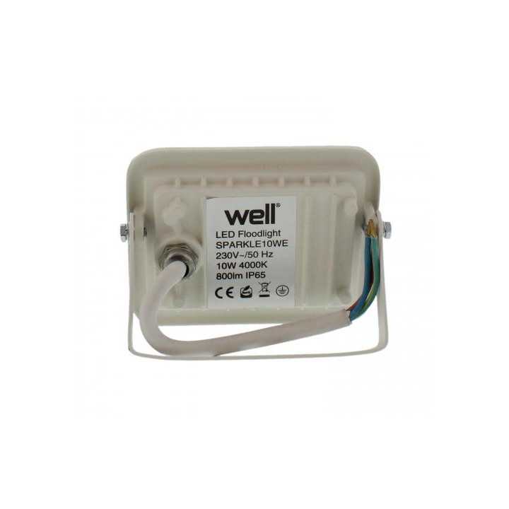 Proiector LED 10W 800lm IP65 4000K alb Well
