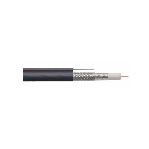 Cablu coaxial RG6 cu sufa 75R autoportant fire otel cuprat ecranat cu folie Al+Al&Mg 48X0.12 1m Well
