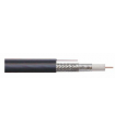 Cablu coaxial RG6 cu sufa 75R autoportant fire otel cuprat ecranat cu folie Al+Al&Mg 48X0.12 1m Well