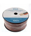 Cablu difuzor CCA rosu/negru 2x2mm Well LSP-CCA2.00BR-100-WL