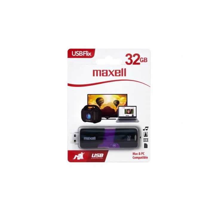 Memorie flash Maxell Flix 32GB USB 2.0 negru