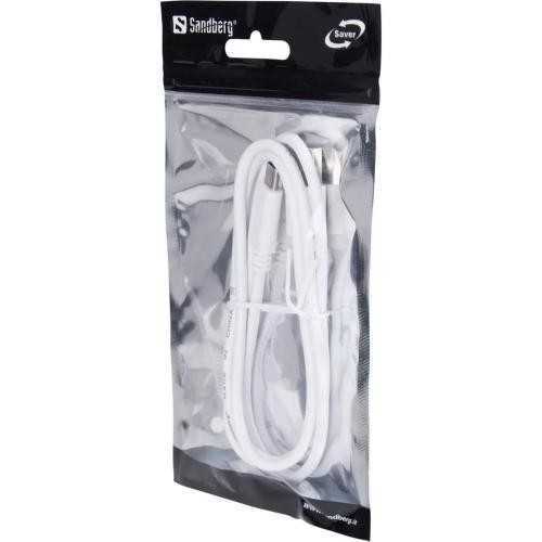 Cablu USB Type C 3.1 - USB A 3.0 Sandberg 336-151m alb