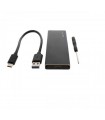 Carcasa SSD M2 SATA USB 3.1 negru cablu USB Type C inclus