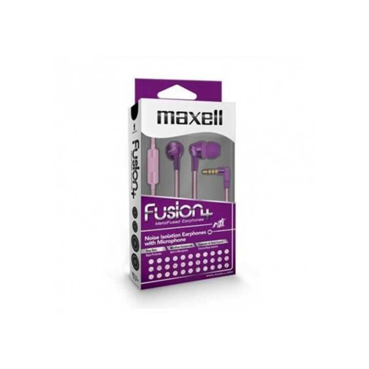 Casti in ureche roz cu mov FUSION Flower Maxell