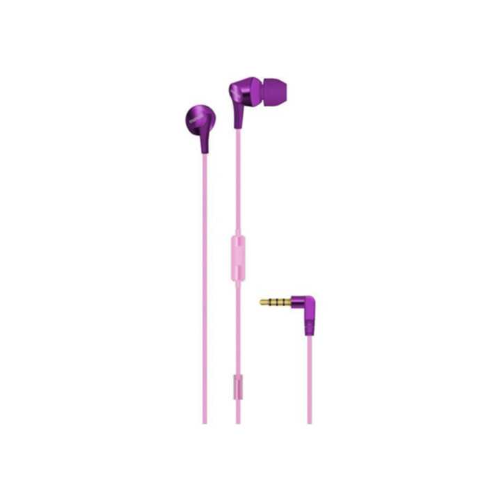 Casti in ureche roz cu mov FUSION Flower Maxell