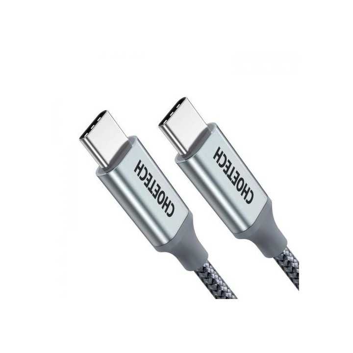 Cablu USB Type C - USB Type C PD 100W 1.8m gri Choetech XCC-1002-GY