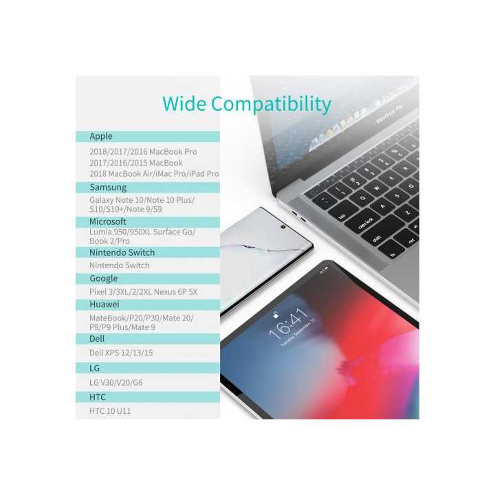 Cablu USB Type C - USB Type C PD 100W 1.8m gri Choetech XCC-1002-GY