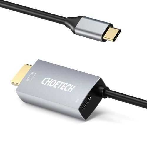 Cablu USB Type C - HDMI Choetech XCH-M180 PD 60W 1.8m negru