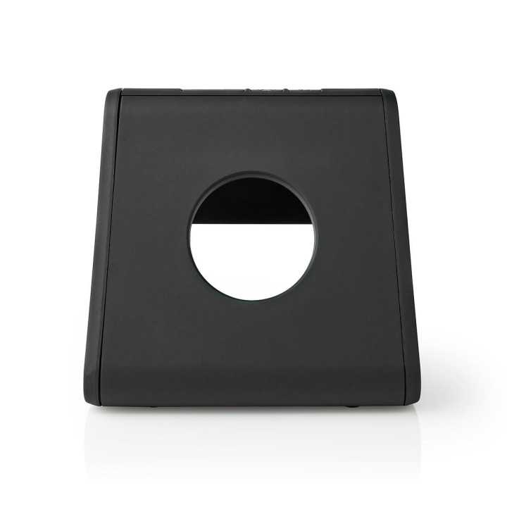 Ceas cu alarma Nedis incarcator wireless certificat Qi iluminare multicolora negru