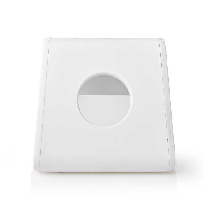 Ceas cu alarma Nedis incarcator wireless certificat Qi iluminare multicolora alb