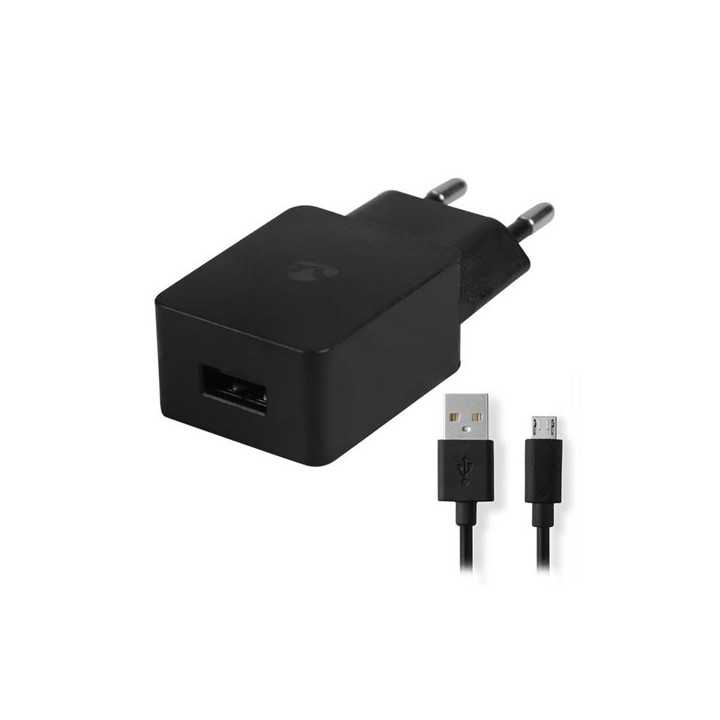 Alimentator USB Nedis 110-240V 1 iesire 2.1A negru micro USB inclus