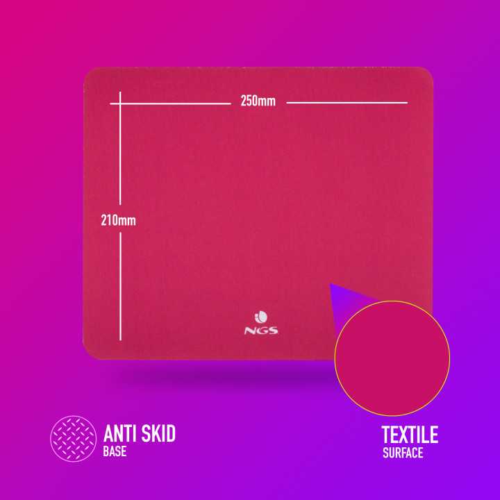 Mouse pad NGS Kilim Pink 250x210mm roz
