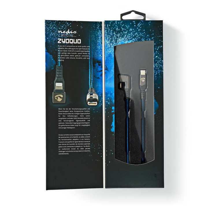 Cablu sincronizare incarcare USB Type C - Lightning 180 1m NEDIS