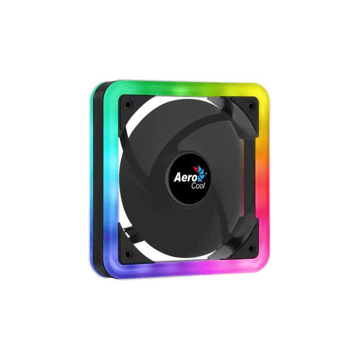 Ventilator Aerocool Edge14 120mm iluminare aRGB 12LED rulmenti de tip Hydraulic Bearing anti-vibratii 1200RPM