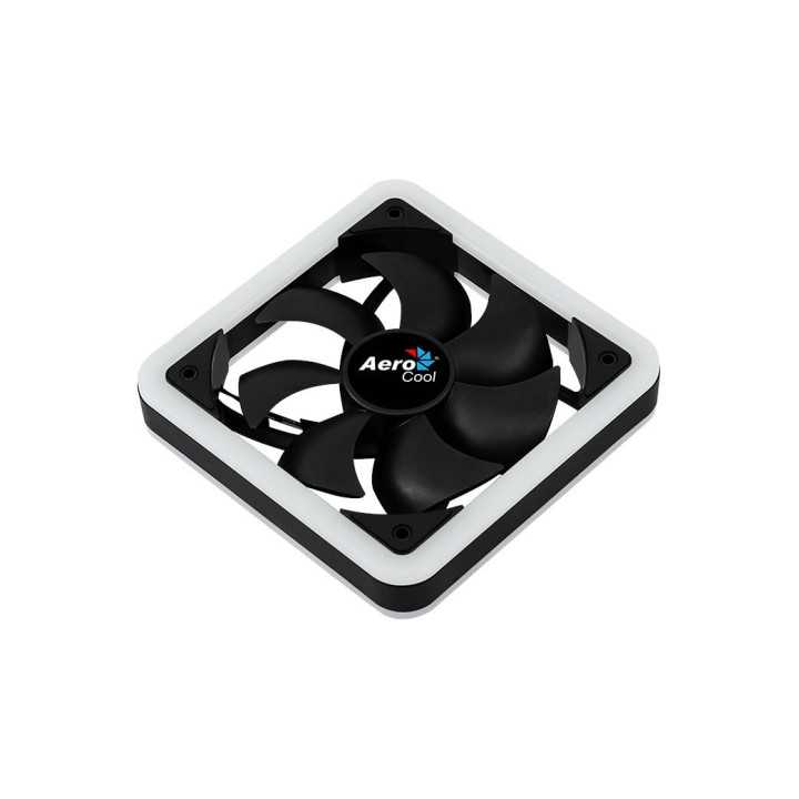Ventilator Aerocool Edge14 120mm iluminare aRGB 12LED rulmenti de tip Hydraulic Bearing anti-vibratii 1200RPM