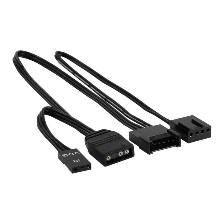 Ventilator Aerocool Edge14 120mm iluminare aRGB 12LED rulmenti de tip Hydraulic Bearing anti-vibratii 1200RPM