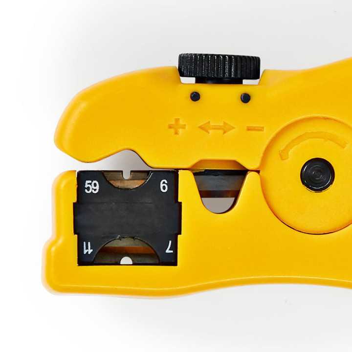 Cleste dezizolare cablu coaxial Nedis RG59 RG6 RG7 RG11