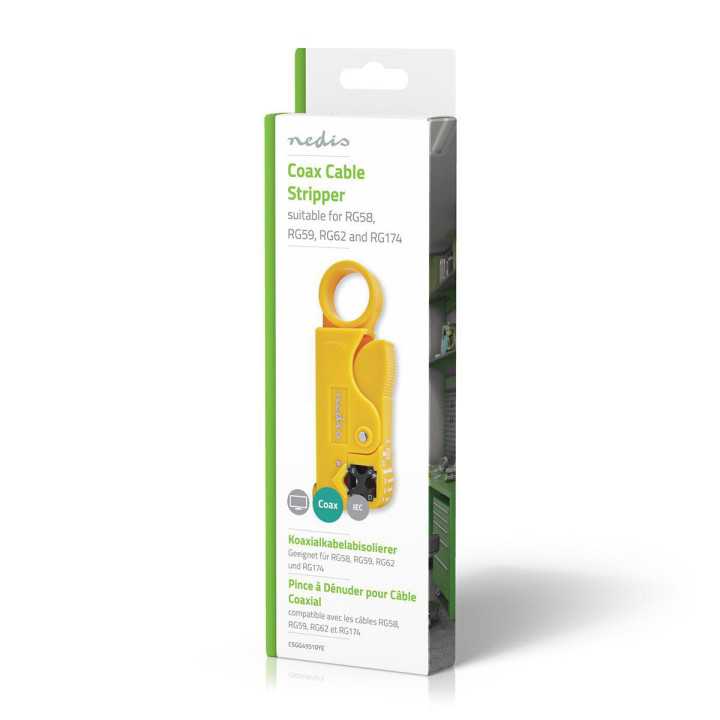 Cleste dezizolare cablu coaxial Nedis RG58 RG59 RG62 RG7