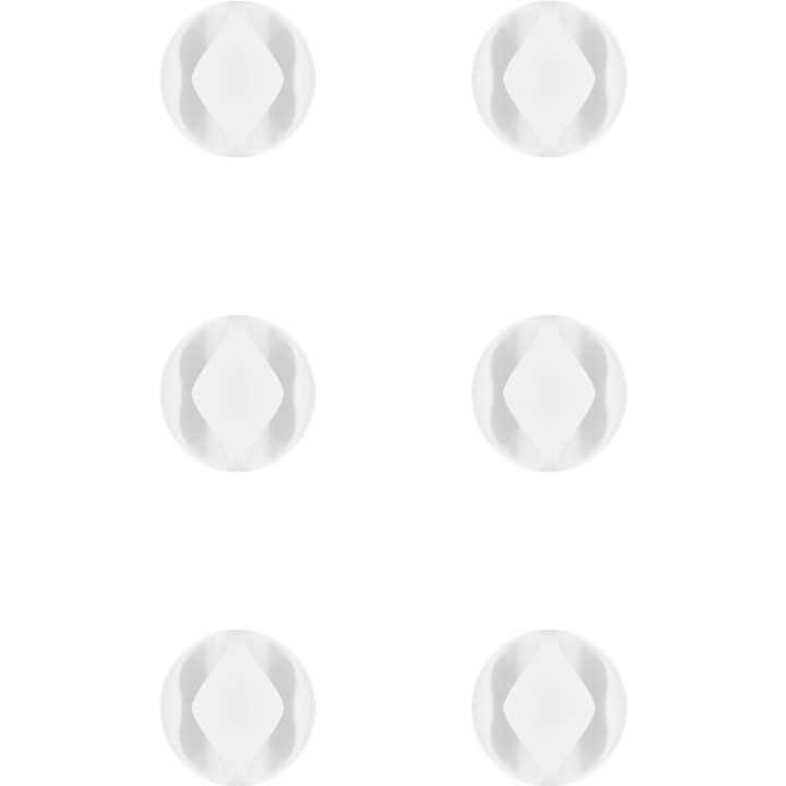 Cleme pentru gestionarea cablurilor cu 2 sloturi Goobay set 6buc alb