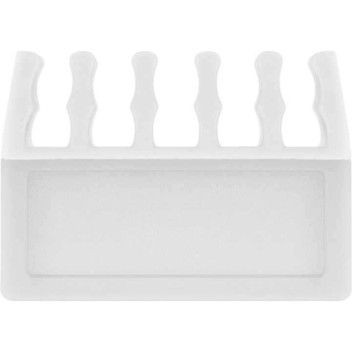 Cleme pentru gestionarea cablurilor cu 5 sloturi Goobay set 2buc alb