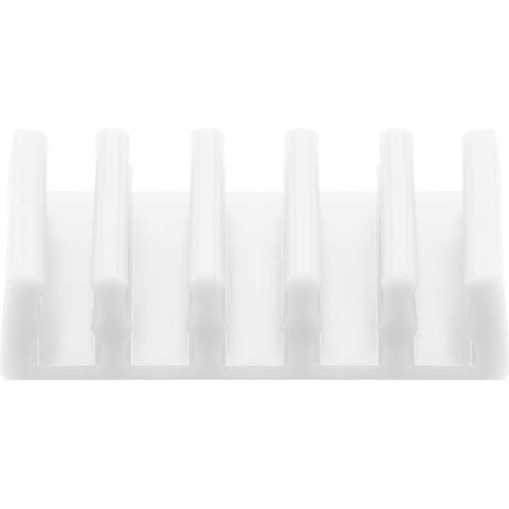 Cleme pentru gestionarea cablurilor cu 5 sloturi Goobay set 2buc alb