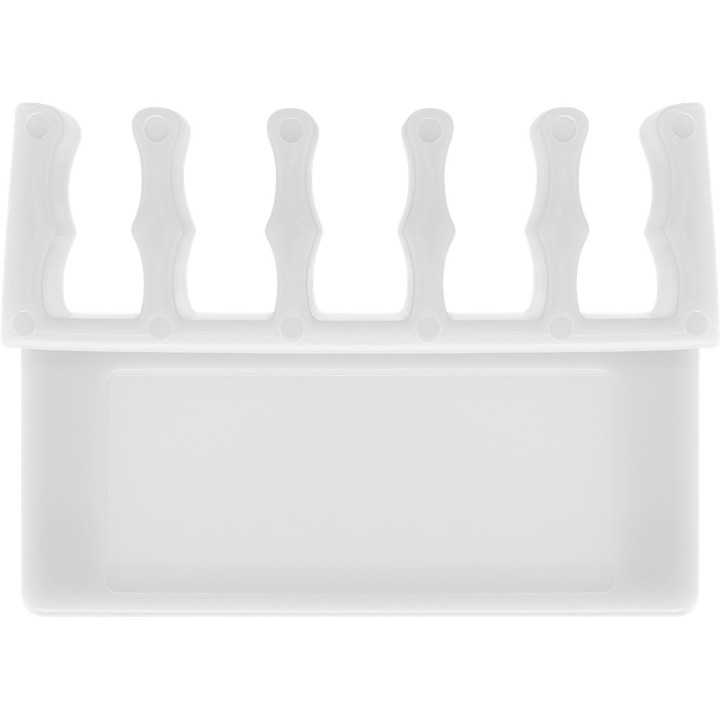 Cleme pentru gestionarea cablurilor cu 5 sloturi Goobay set 2buc alb