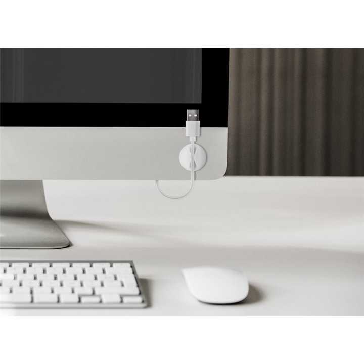 Set organizator cabluri 5 buc alb Goobay