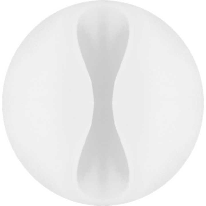 Set organizator cabluri 5 buc alb Goobay