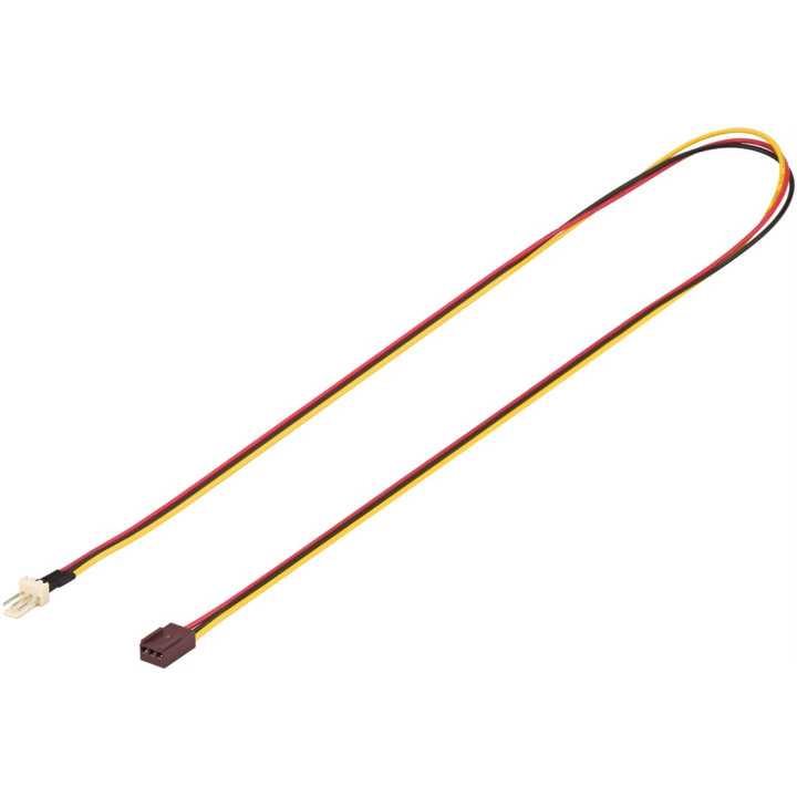 Cablu prelungitor ventilator PC tata-mama 3 pini 0.6m Goobay