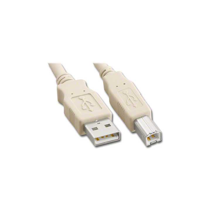 Cablu USB 2.0 A la USB B pentru impimanta 1.8m crem Micro Connect Gembird