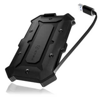 Rack 2.5" max 9.5mm HDD SSD USB A 3.0 IP66 Waterproof Enclosure ICY BOX