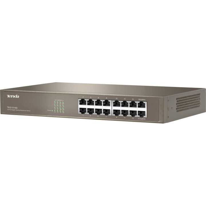 Switch Tenda TEG1016D 16 porturi Gigabit desktop sau montabil in rack