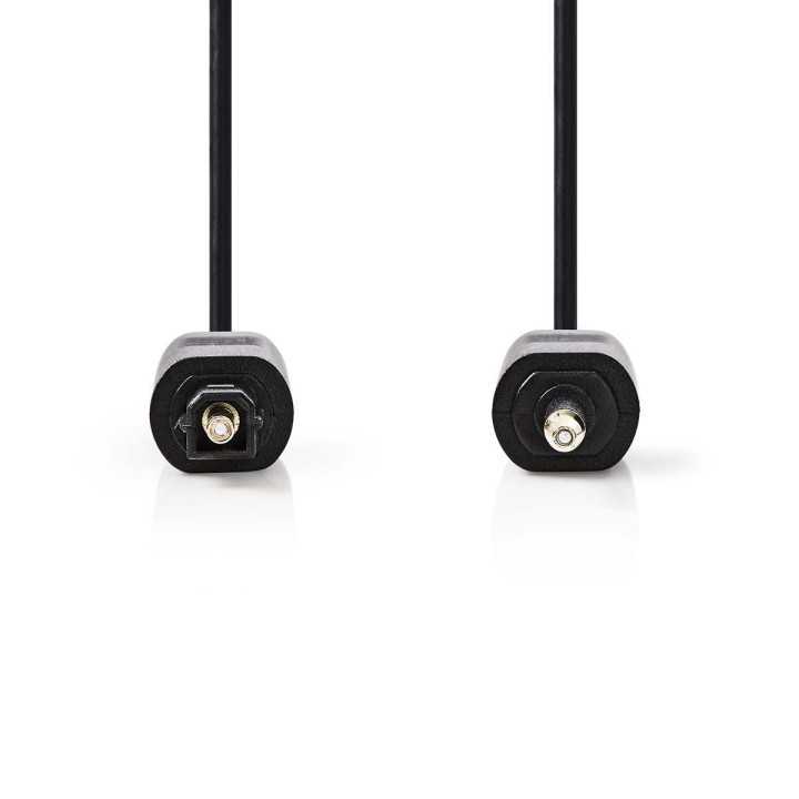 Cablu optic Nedis TosLink tata - mini optic 3.5mm tata 2m negru