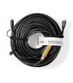 Cablu HDMI de mare viteza cu Ethernet si amplificator Nedis 40m negru