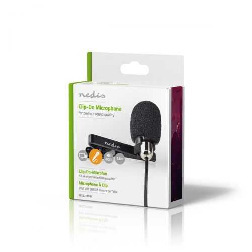 Microfon lavaliera cu clip Nedis 3.5mm Metal
