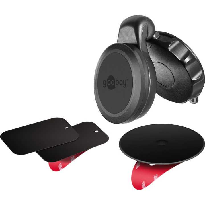 Suport telefon MAGNETIC cu ventuza pentru parbriz sau bordul auto Goobay