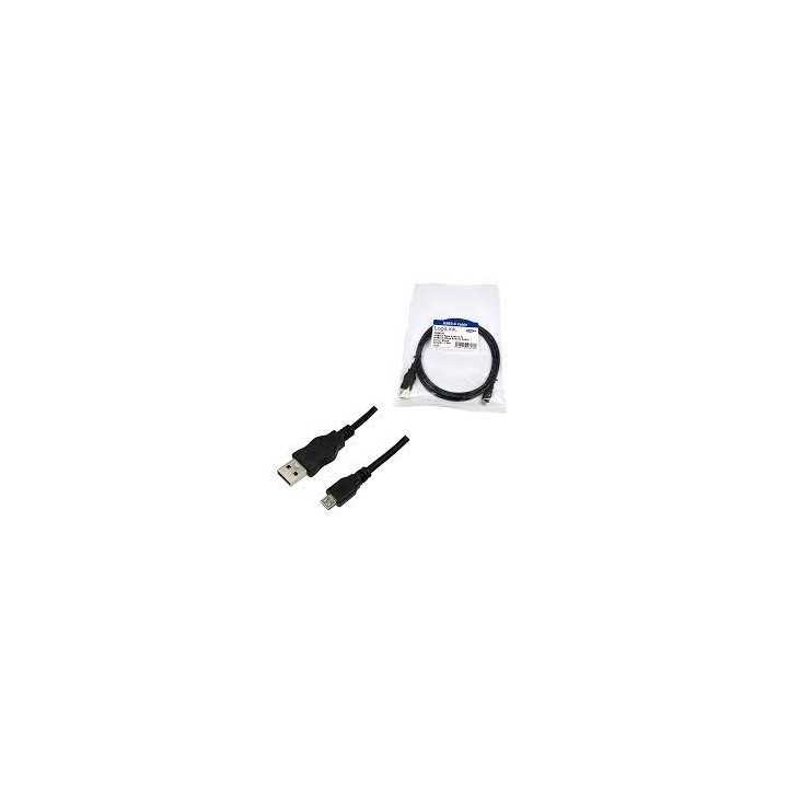 Cablu USB 2.0 A mufa - USB B mini mufa nichelat 3m negru LOGILINK CU0015