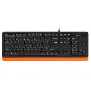 Tastatura cu fir A4Tech FK10 104 taste USB portocaliu