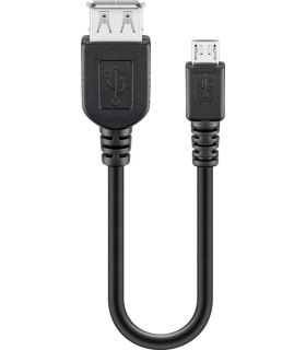 Cablu adaptor USB A mama la micro USB tata OTG Goobay
