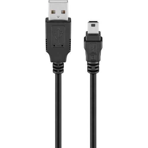 Cablu USB A tata la mini USB tata 1.8m Goobay