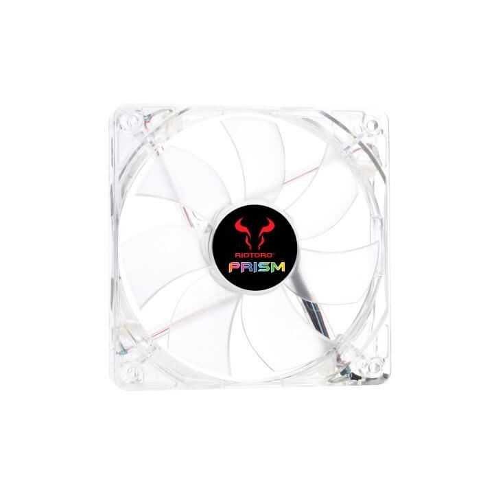Ventilator Riotoro Cross-X Clear Classic 120mm iluminare albastra