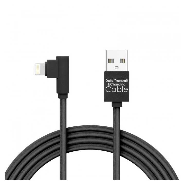 Cablu de date-incarcare Iphone Lightning Gamer 90 negru 2m 2A Delight