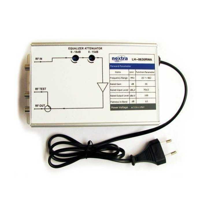Amplificator semnal 860Mhz 30dB alimentare 220VCA