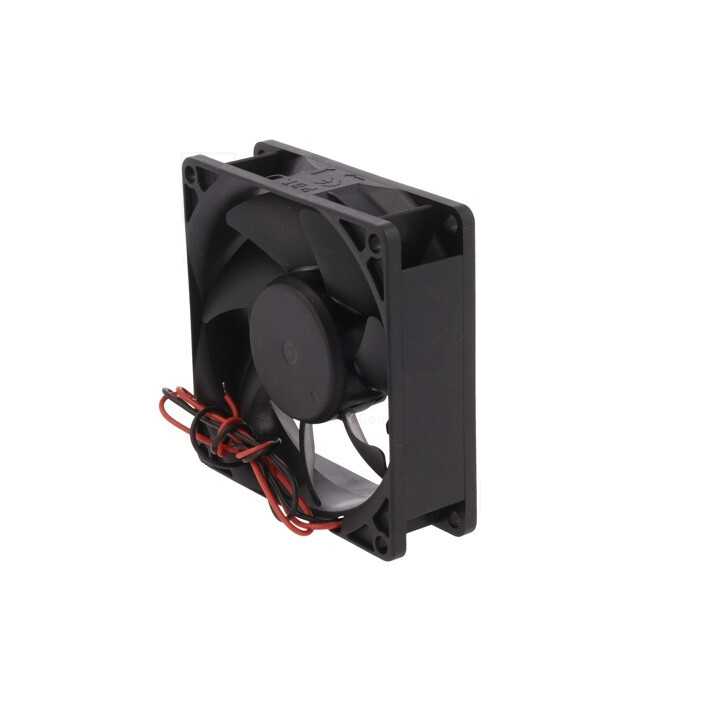 Ventilator DC axial 12VDC 80x80x25 mm 55.77m 3/h 28dBA 2600rot/min 24AWG SUNON EE80251S3-1000U-999