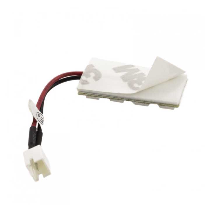 Placa LED SMD 30x15 mm 12V SMD5050 3W lumina alba 160lm inclus adaptoare W5W C5W BA9S CarGuard